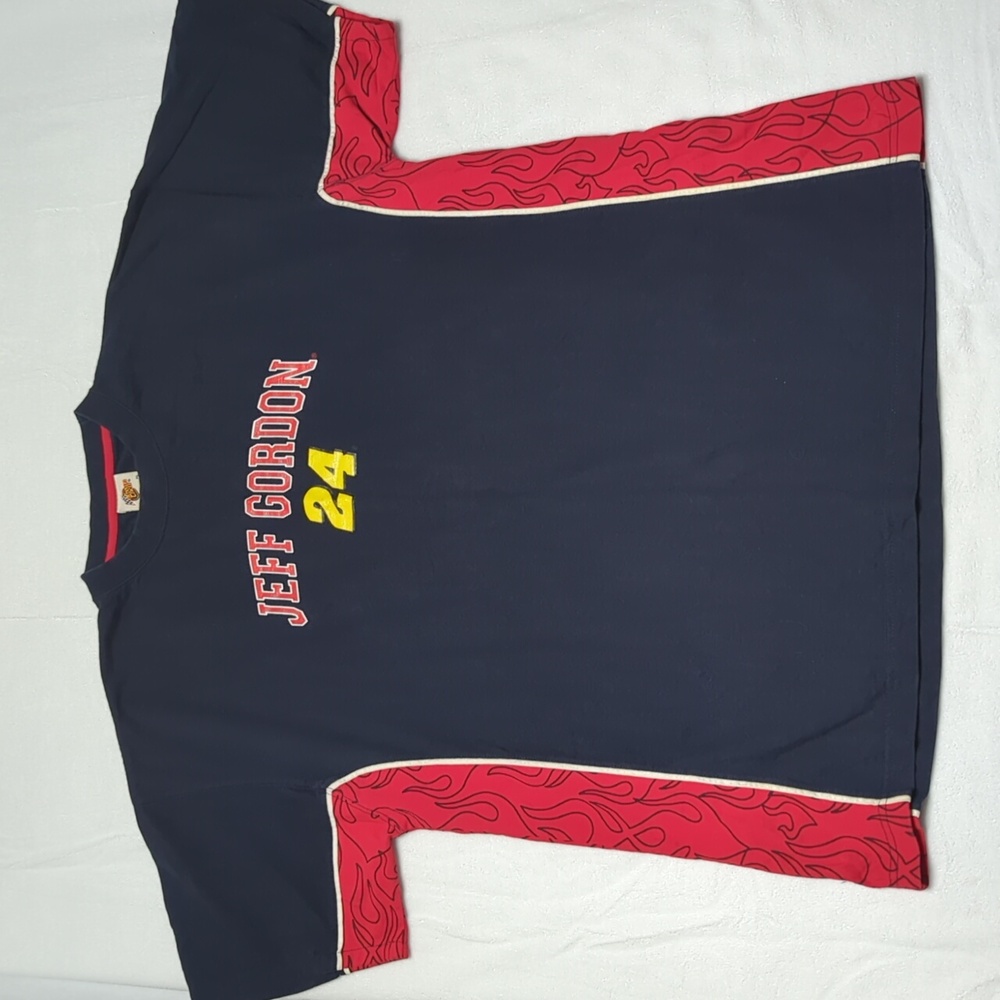 Vintage Winners Circle Jeff Gordon 24 NASCAR Mens T-shirt Navy & Red‎ Size XL